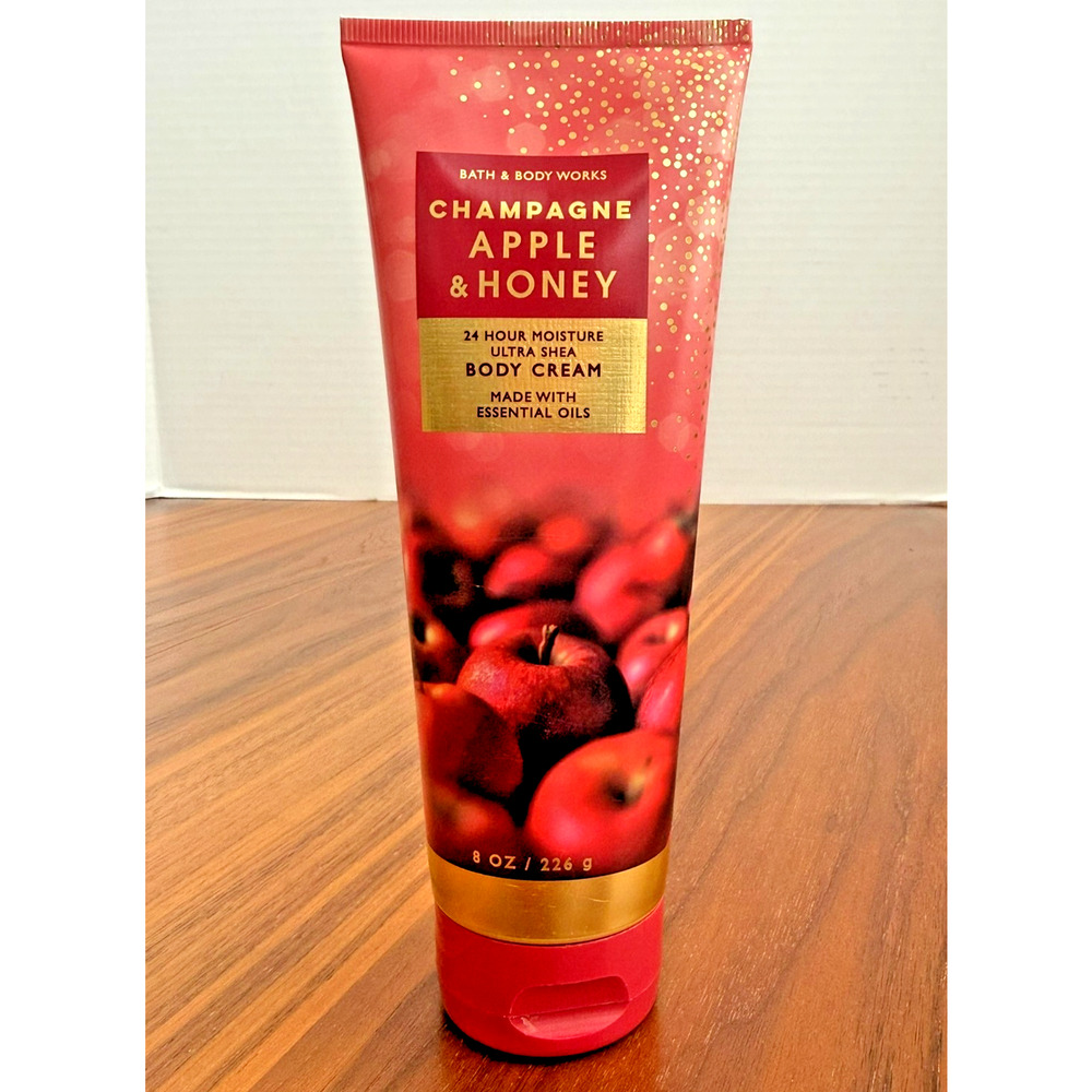 Bath and Body Works Champagne Apple & Honey Body Cream Ultimate Hydration 8 Oz